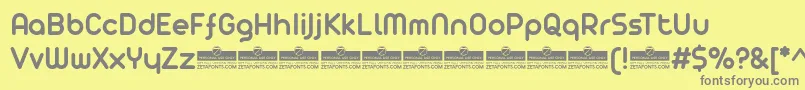 AristaProSemiboldTrial Font – Gray Fonts on Yellow Background