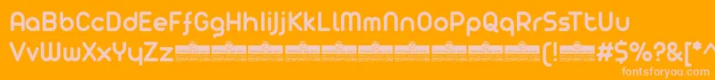 AristaProSemiboldTrial Font – Pink Fonts on Orange Background