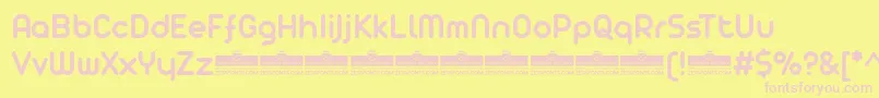 AristaProSemiboldTrial Font – Pink Fonts on Yellow Background