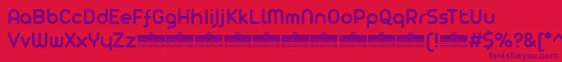 AristaProSemiboldTrial Font – Purple Fonts on Red Background