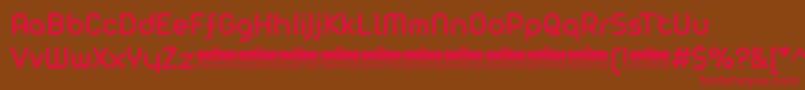 AristaProSemiboldTrial Font – Red Fonts on Brown Background