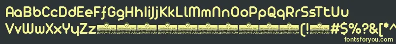 AristaProSemiboldTrial Font – Yellow Fonts on Black Background