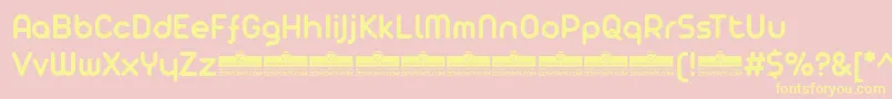 AristaProSemiboldTrial Font – Yellow Fonts on Pink Background