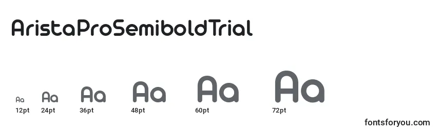 AristaProSemiboldTrial Font Sizes