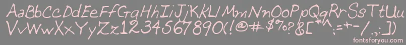 MomcatRegular Font – Pink Fonts on Gray Background