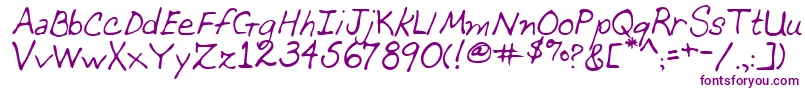 MomcatRegular Font – Purple Fonts on White Background