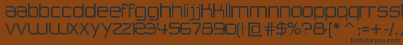 Шрифт AdvancedArchitecture – чёрные шрифты на коричневом фоне