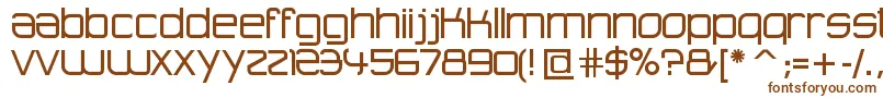 Шрифт AdvancedArchitecture – коричневые шрифты на белом фоне