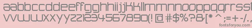 AdvancedArchitecture Font – Gray Fonts on Pink Background