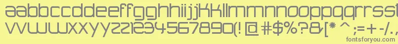 AdvancedArchitecture Font – Gray Fonts on Yellow Background