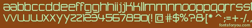 AdvancedArchitecture Font – Green Fonts on Brown Background