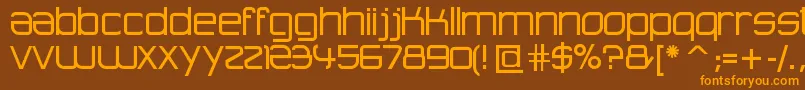 AdvancedArchitecture Font – Orange Fonts on Brown Background