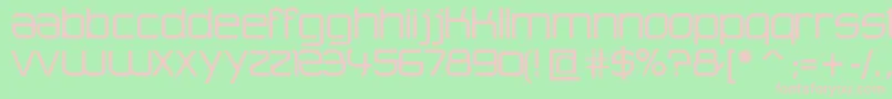 AdvancedArchitecture Font – Pink Fonts on Green Background