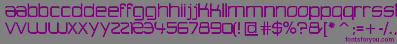 フォントAdvancedArchitecture – 紫色のフォント、灰色の背景