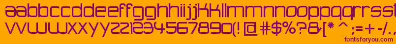AdvancedArchitecture Font – Purple Fonts on Orange Background