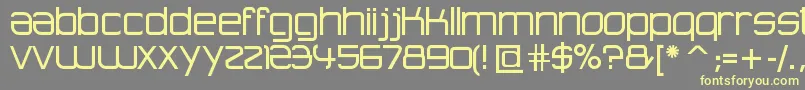 AdvancedArchitecture-Schriftart – Gelbe Schriften auf grauem Hintergrund