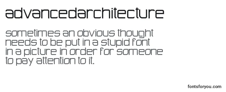 AdvancedArchitecture Font