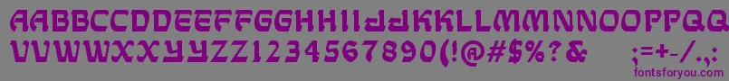 DagupanDowntown Font – Purple Fonts on Gray Background