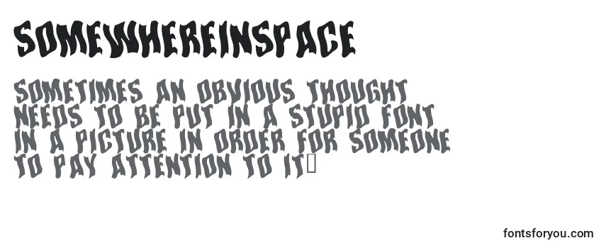Somewhereinspace Font