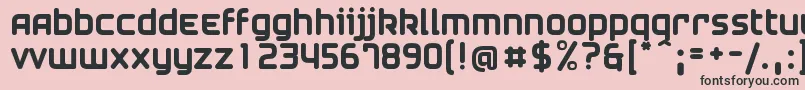 AirstripFour Font – Black Fonts on Pink Background