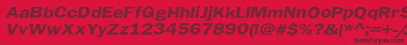 Linebeam Font – Black Fonts on Red Background