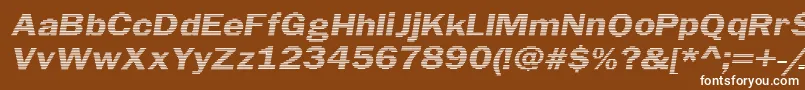 Linebeam Font – White Fonts on Brown Background