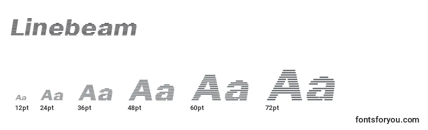 Linebeam Font Sizes