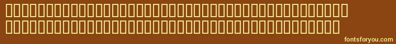 Шрифт Exxpresleysh – жёлтые шрифты на коричневом фоне