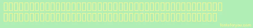 Exxpresleysh Font – Yellow Fonts on Green Background