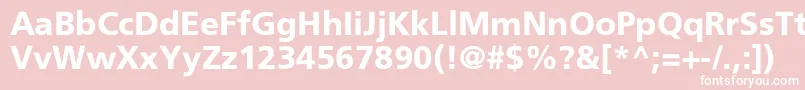 フォントDorisbr – ピンクの背景に白い文字