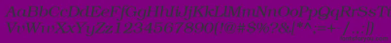 ItcBookmanLightРљСѓСЂСЃРёРІ Font – Black Fonts on Purple Background