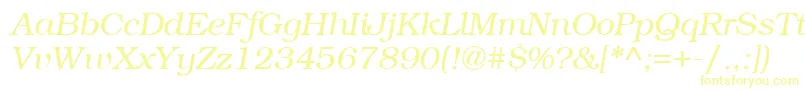 ItcBookmanLightРљСѓСЂСЃРёРІ Font – Yellow Fonts