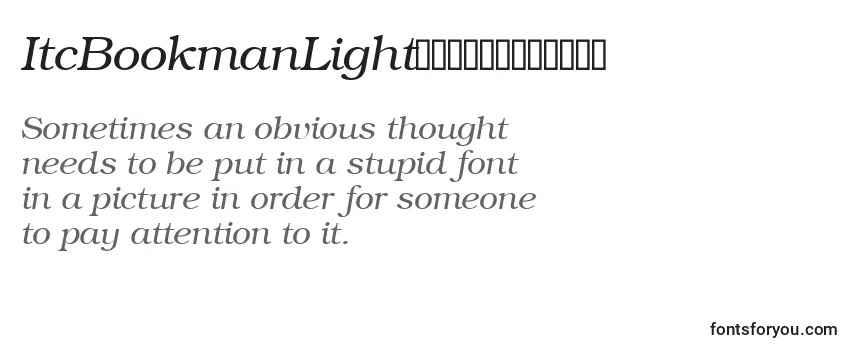 Review of the ItcBookmanLightРљСѓСЂСЃРёРІ Font
