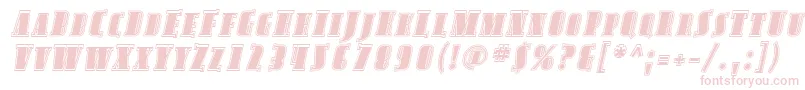 AvondaleScInlineItalic-Schriftart – Rosa Schriften
