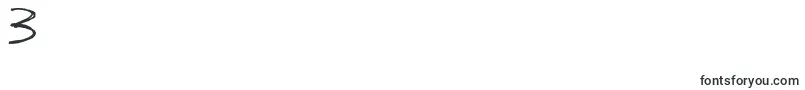 TheHandOfTes-Schriftart – Schriften für die Ziffer 3