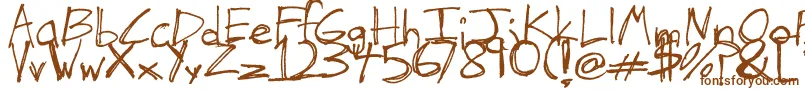 Lisätietoja TheHandOfTes-fontista TheHandOfTes-fontti – ruskeat fontit