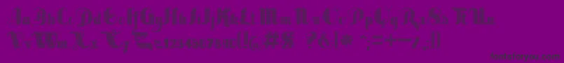 SaborDigital-fontti – mustat fontit violetilla taustalla