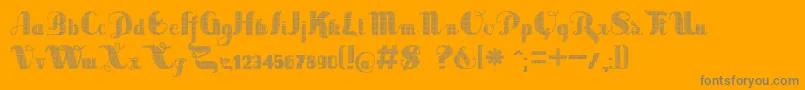 Weitere Informationen zur SaborDigital-Schriftart SaborDigital-Schriftart – Graue Schriften auf orangefarbenem Hintergrund