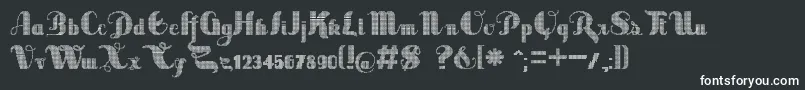 Шрифт SaborDigital – белые шрифты на чёрном фоне