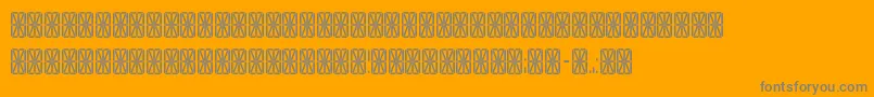 Weitere Informationen zur TransponderGridAoe-Schriftart TransponderGridAoe-Schriftart – Graue Schriften auf orangefarbenem Hintergrund