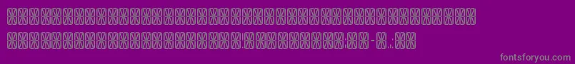 Fonte TransponderGridAoe – fontes cinzas em um fundo violeta
