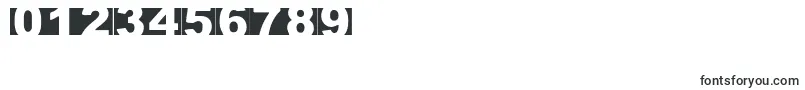CrimesceneAfterimage-Schriftart – Schriften für Zahlen und Nummern