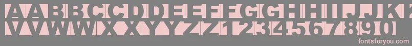 CrimesceneAfterimage Font – Pink Fonts on Gray Background