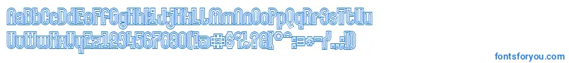フォントMakushkaquadriga – 青いフォント