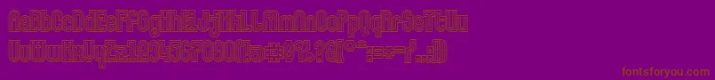 Makushkaquadriga Font – Brown Fonts on Purple Background