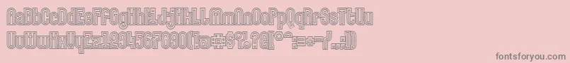 Makushkaquadriga Font – Gray Fonts on Pink Background