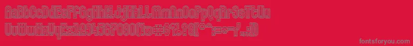 Makushkaquadriga Font – Gray Fonts on Red Background