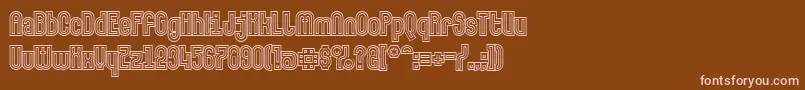 Makushkaquadriga Font – Pink Fonts on Brown Background