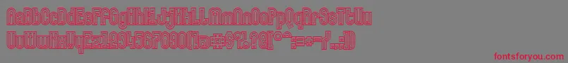 Makushkaquadriga Font – Red Fonts on Gray Background