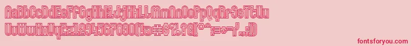 Makushkaquadriga Font – Red Fonts on Pink Background